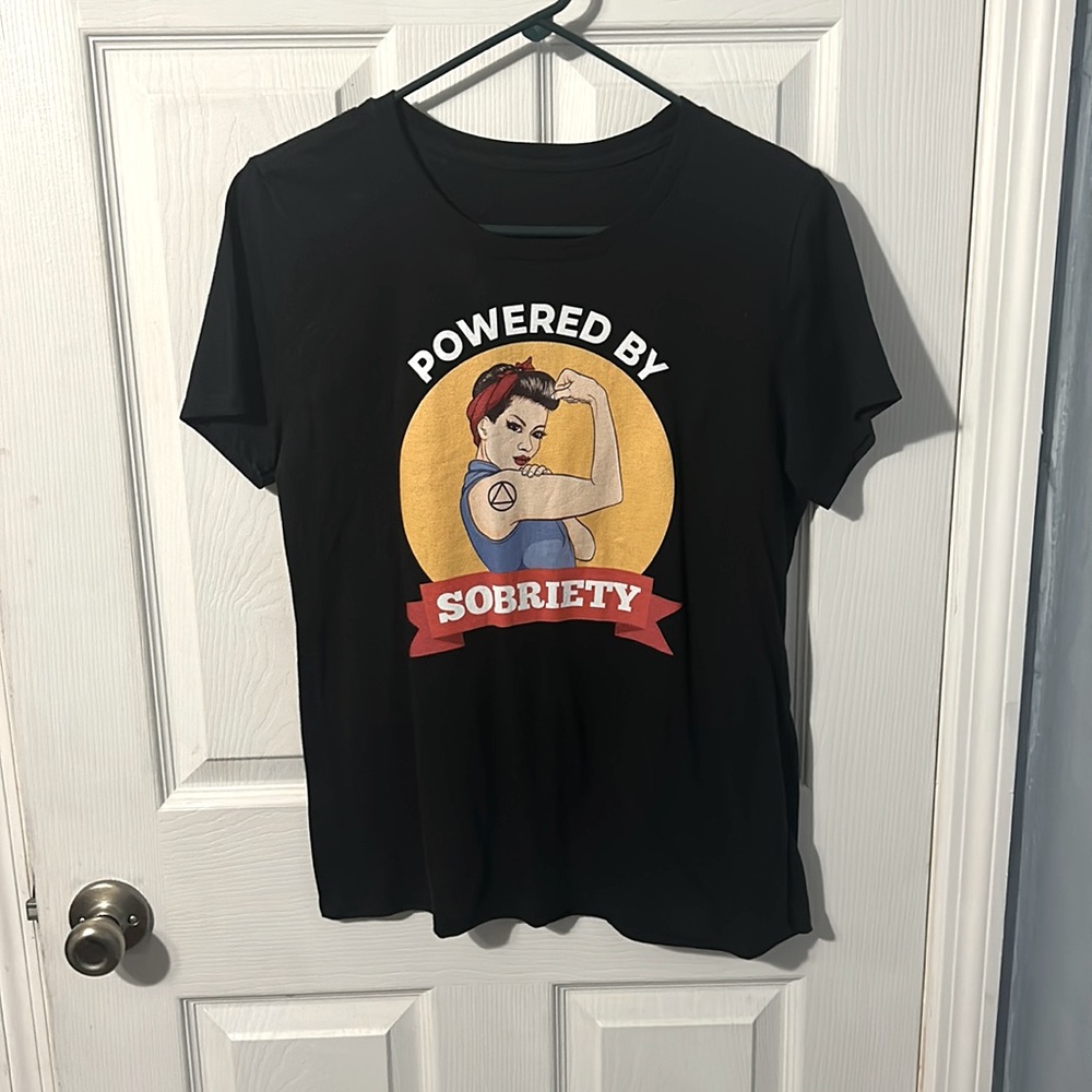 Sobriety T shirt NWOT size M